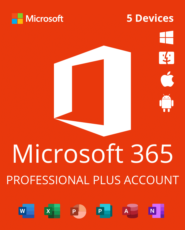 Microsoft OFFICE 365 PRO PLUS | Lifetime Account | 100GB STORAGE | 5 DEVICES  | PC/MAC/iOS/ANDROID Instant Download